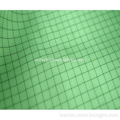 Polyester 310T anti-static ESD 2/3 twill fabric pu coating